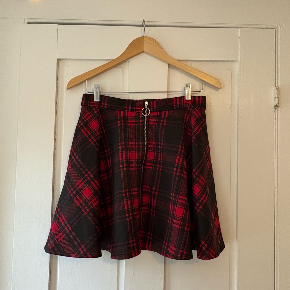 Hot Topic Plaid Skater Skirt